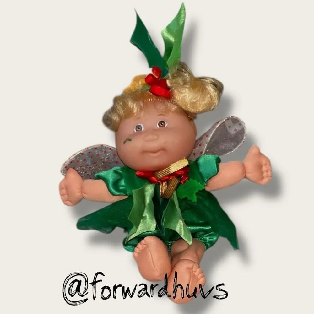1995 Mattel Cabbage Patch Kids Fairy Dolls – Set of 3 – Holiday & Garden Theme